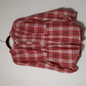 Torrid Plaid Long Sleeve Top Size 2